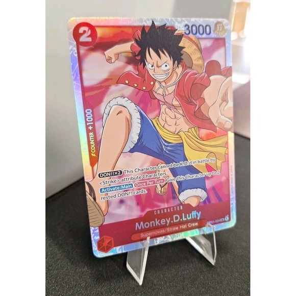 Monkey.D.Luffy OP01-024 One Piece TCG SR Super Rare English Holo FOIL - Picture 2 of 7